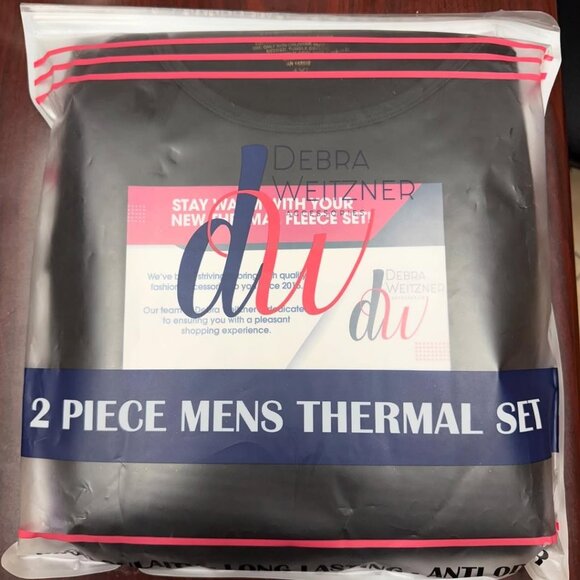 Mens Thermal Underwear 2pc Set Anti-Odor Navy Top & Pants Size XXL Winter Essent - Picture 3 of 3